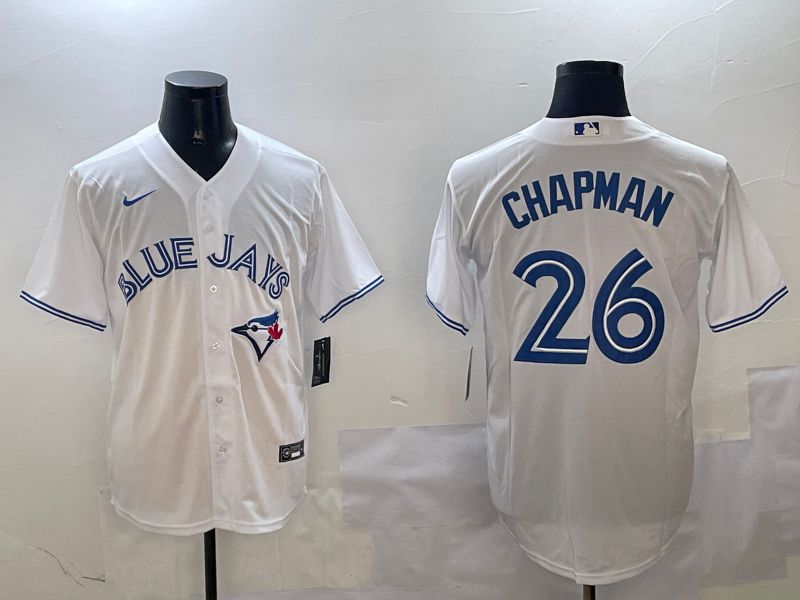Men Toronto Blue Jays #26 Chapman White Game 2025 Nike MLB Jersey style 2